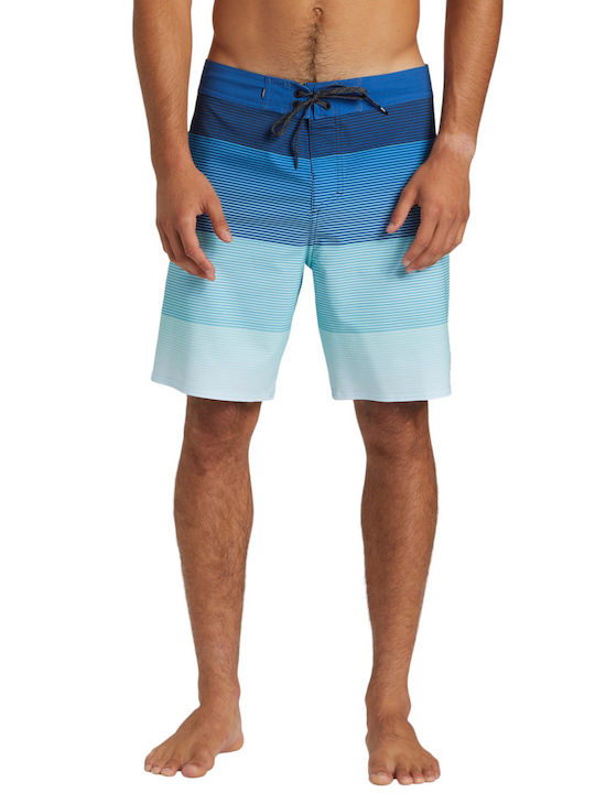 Quiksilver Surfsilk Massive 18 Herren Badebekleidung Shorts Blau Gestreift