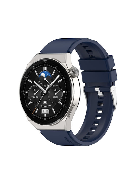 Curea Silicon Albastru marin (Huawei Watch GT2 / GT3 (42mm) / GT3 Pro (43mm)Honor Magic Watch 2 Realme Watch 2)