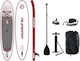 Aquasup Rave 11.6" Φουσκωτή Σανίδα SUP με Μήκος 3.5m Κόκκινη