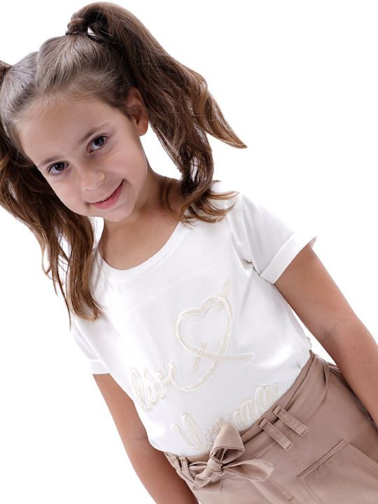 Energiers Kids Blouse Short Sleeve Ecru