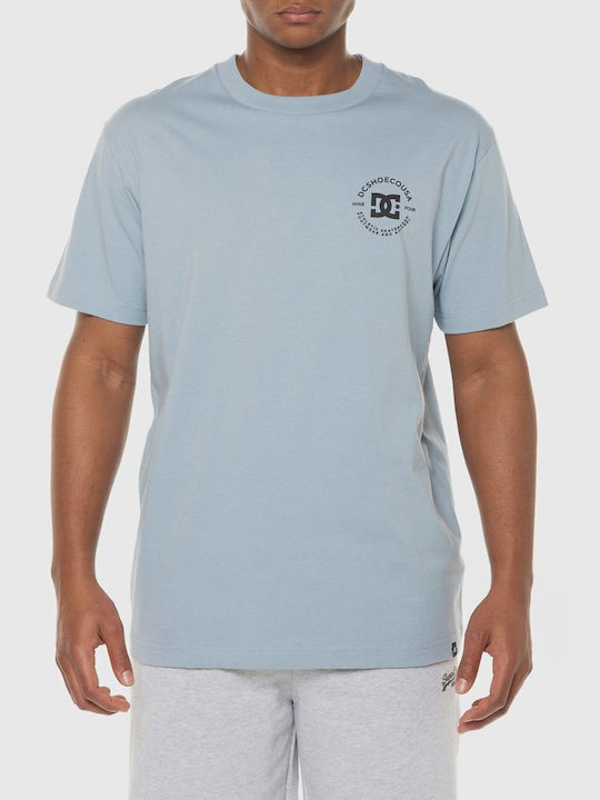 DC T-shirt Bărbătesc cu Mânecă Scurtă Albastru deschis
