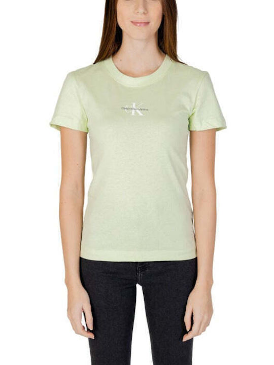 Calvin Klein Women's T-shirt Green