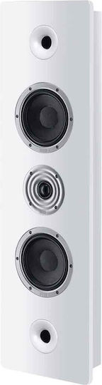 Heco Ambient 44 F D1367042 Hi-Fi Speaker Wall Mounted 80W 2 No of Drivers W22.5xD10.2xH78cm. White / Black