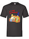 Fruit of the Loom Family Original T-shirt Μαύρο Βαμβακερό