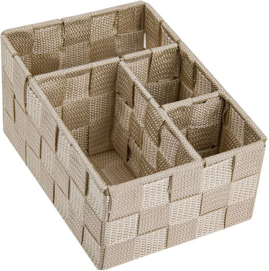 Storage Basket Beige 14x19x10cm 1pcs