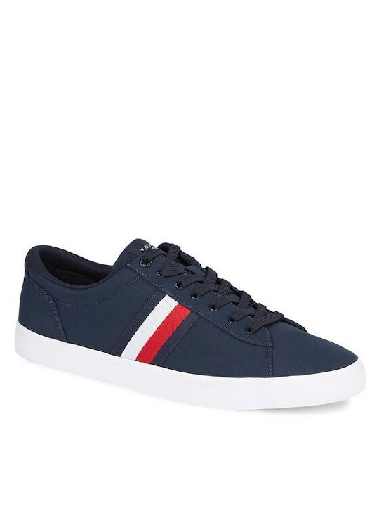 Tommy Hilfiger Iconic Vulc Stripes Ανδρικά Sneakers Desert Sky