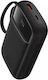 Baseus Qpow 2 Power Bank 10.000mah 22.5w Με Θύρες 1xusb-a, 1xusb-c & Ενσωματωμένα Καλώδια Lightning & Usb-c, Μαύρο