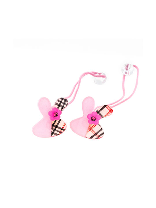 Kids Hair Tie Pink 3022-3-Ροζ