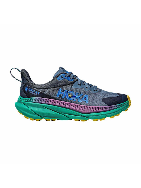 Hoka Challenger 7 Sport Shoes Trail Running Waterproof with Gore-Tex Membrane Green