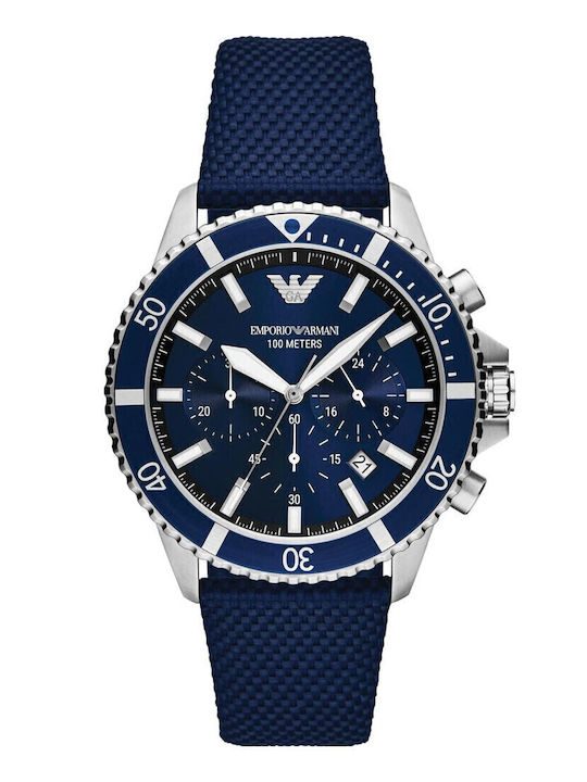 Emporio Armani Diver Ceas Baterie Cu Curea Textilă Emporio Armani Diver Ceas Baterie Cu Curea Textilă