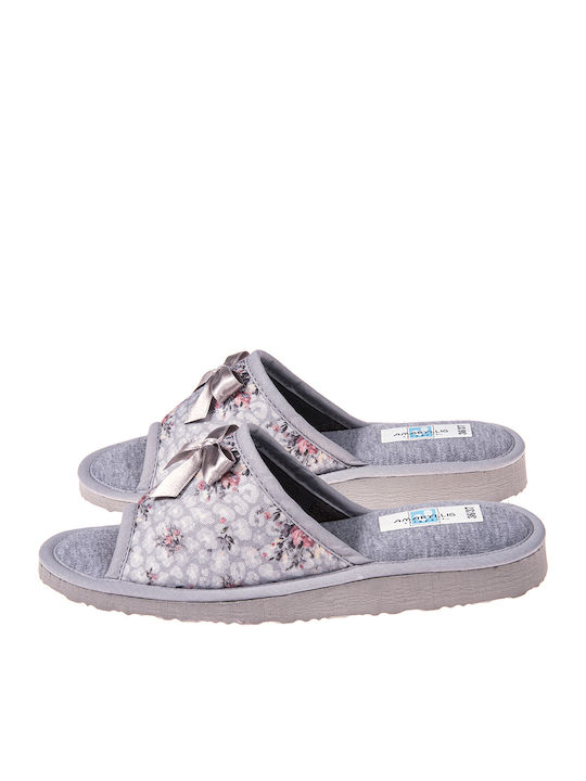 Amaryllis Slippers Leather Slippers Gray