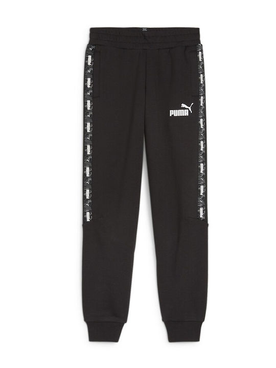 PUMA Kinder Trainingshose Schwarz 1Stück Ess Tape