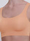 Sloggi Feel 2.0 Top Women's Bra without Padding Beige Dark