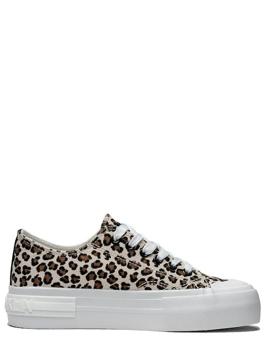 One Way Adidași Flatforms Pentru Femei Leopard