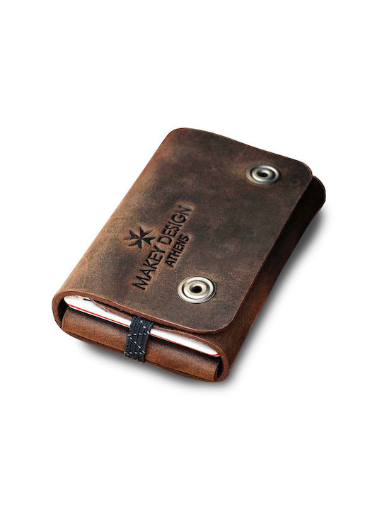 Wallet for many coins, cards and banknotes "coin Wallet 2.0" Brown color