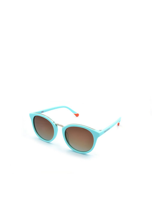 Funky Buddha Women's Sunglasses with Blue Frame with Polarized Lens FBS2046/003