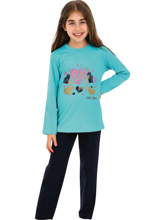 Wiembi Kinder Schlafanzug Winterlich Pink
