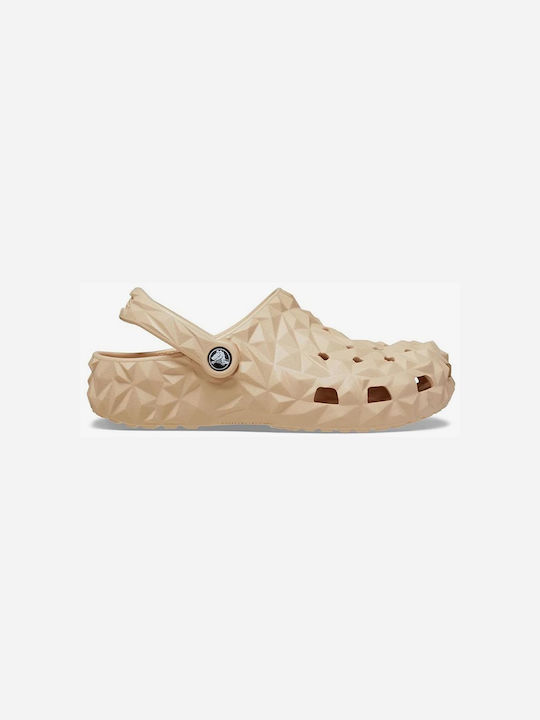 Crocs Classic Geometric Clog Non-Slip Clogs Beige