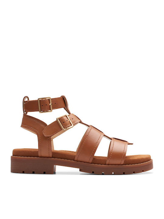 Clarks Orinoco Cove Δερμάτινα Γυναικεία Σανδάλι...