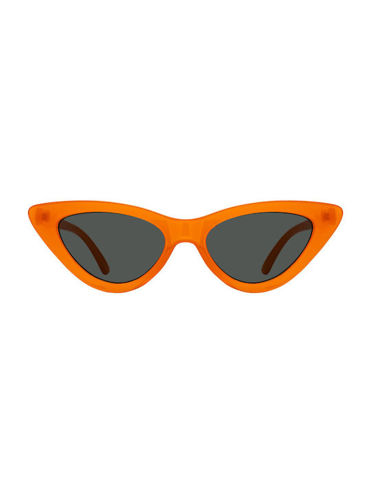 Sonnenbrillen mit Orange Rahmen und Schwarz Linse 01-7135-8