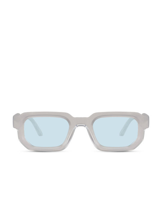 Solo-Solis Sunglasses with Gray Plastic Frame and Light Blue Lens NDL5702