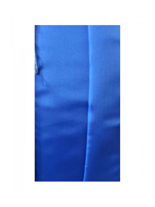 Stoff für Kleidung Satin Blue