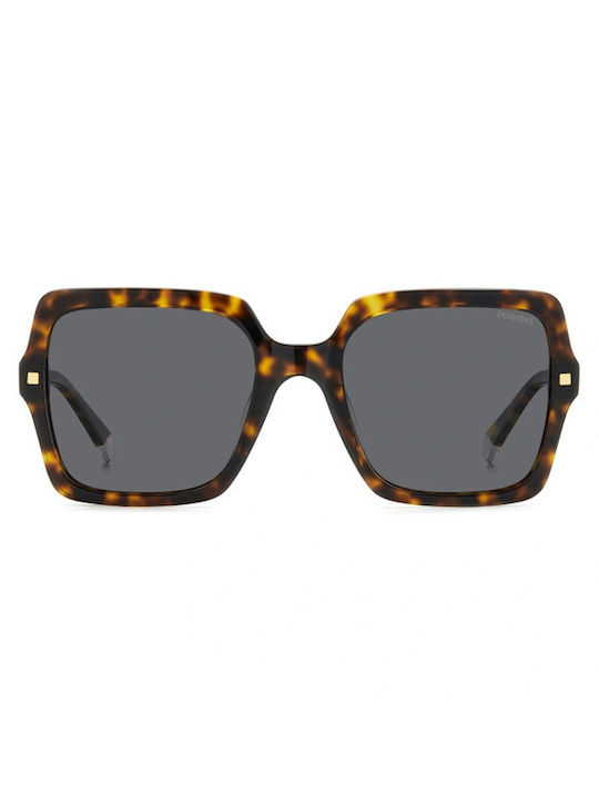 Polaroid Women's Sunglasses with Brown Tartarug...