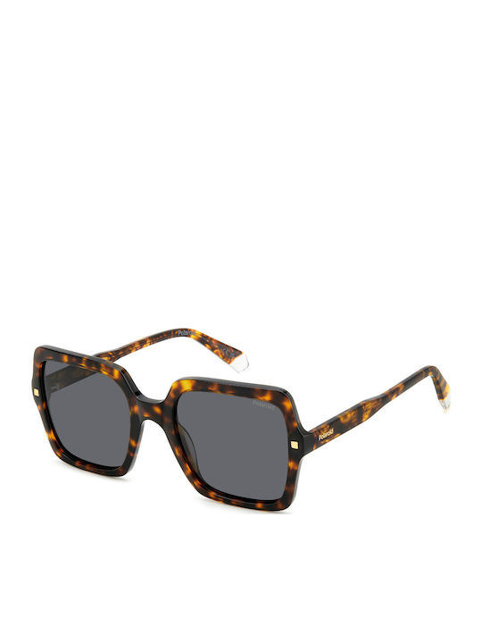 Polaroid Women's Sunglasses with Brown Tartarug...