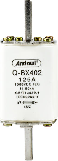 Andowl Safety Cylindrical Ceramic 125A (Q-BX402) 1pcs