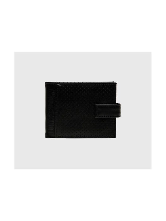 Funky Buddha Wallet Men's Leatherette Wallet Fbm009-021-10 Black Black Fbm009-021-10