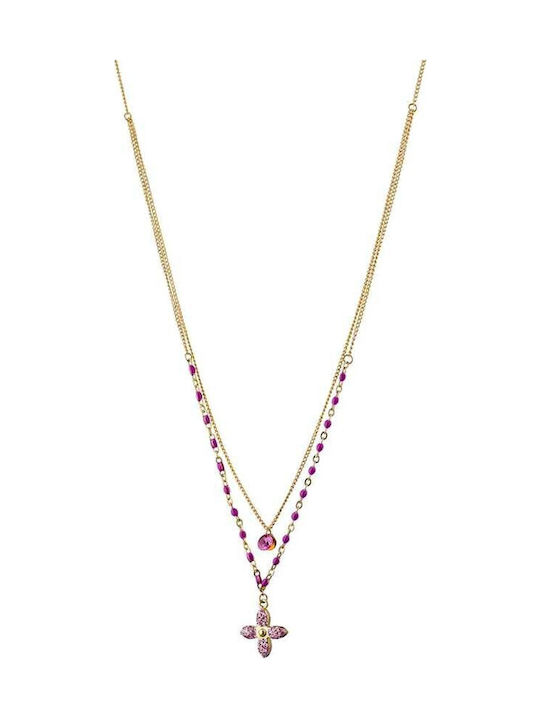 Loisir Damen Kreuz aus Vergoldetem Silber mit Kette Princess Loisir Damen Kreuz aus Vergoldetem Silber mit Kette Princess