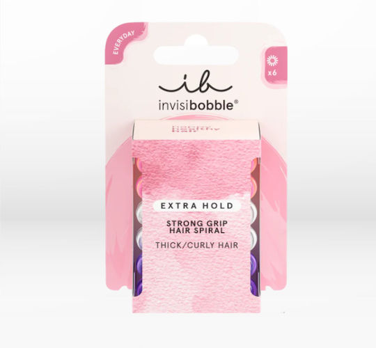 Invisibobble Extra Hold Coil Scrunchies 6pcs