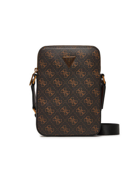 Guess Vezzola Smart Mini Geantă pentru bărbați Umăr / Crossbody Maro