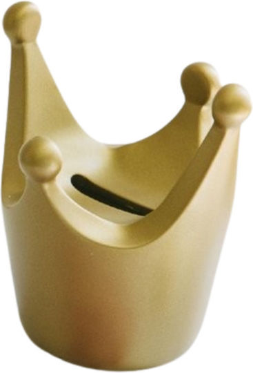 AP Spardose Plastik Gold 15x13.5cm