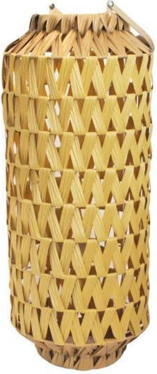 Atmosphera Φαναράκι Rattan Επιτραπέζιο Μπεζ 25x25x70εκ.