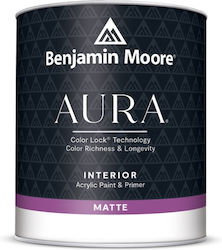 Benjamin Moore Aura Пластмасов Боя Акрил за Вътрешен Употреба Aura Checkmate 946мл