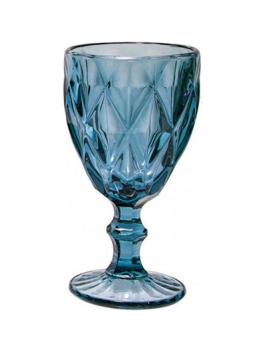 Marva Glass for White Wine made of Glass in Blue Color Goblet 230ml 1pcs