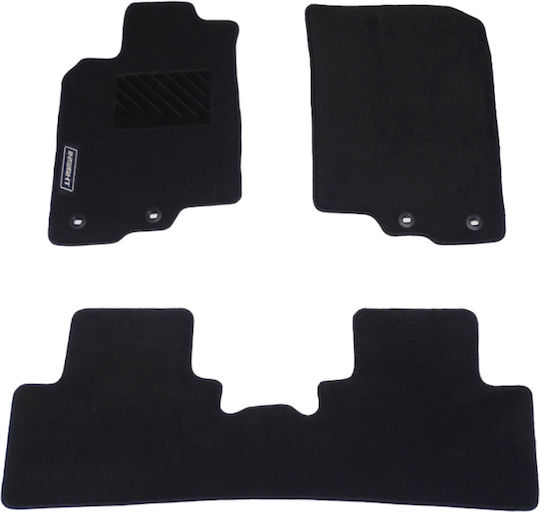 Qualitäts-Luxus-Teppichmatten Schwarz für Honda Insight Mon. 2009-2018 3tlg