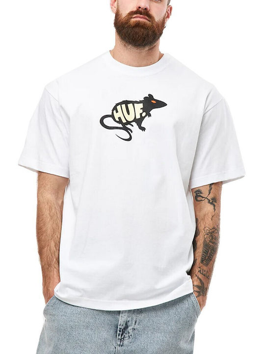 HUF Best Ανδρικό T-shirt Κοντομάνικο Λευκό