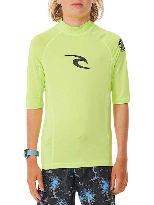 Rip Curl Kids Swimwear Rashguard Lime