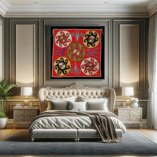 Printed Cloth Band Painting Fabric 110x110cm