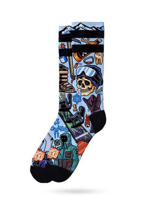 American Socks Bărbați Șosete Albastre 1Pachet