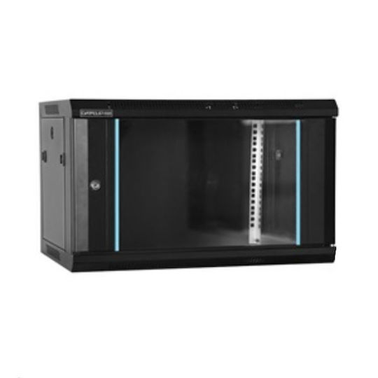 DateUp Wandmontiert Rack-Schrank 9U 54x60x50.1cm Schwarz MW.5609