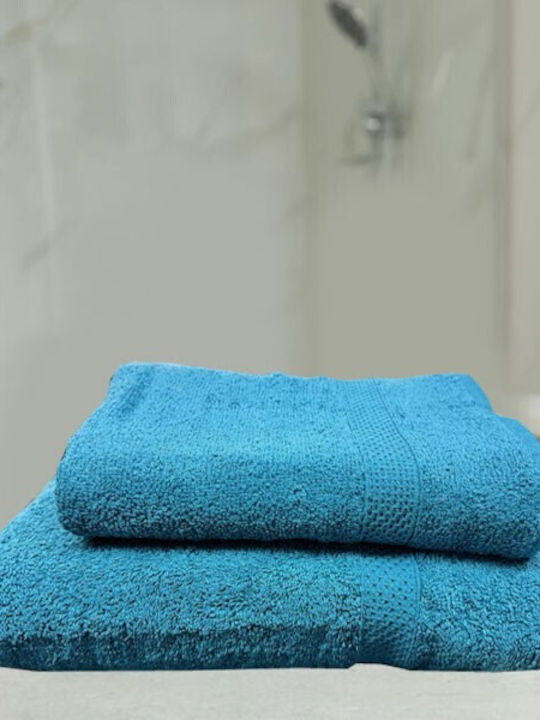 SpitiBazaar Πετσέτα Προσώπου 50x100εκ. Μπλε Βάρους 400gr/m²