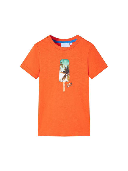 vidaXL Kids T-shirt Dark Orange