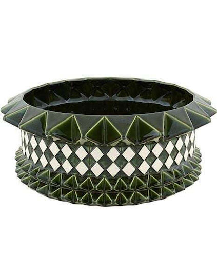 Bordallo Pinheiro Διακοσμητικό Μπωλ Κεραμικό Πράσινο 45x45cm