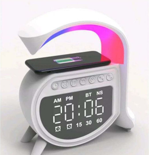 Andowl Масов Дигитален Часовник LED с Будилник и Безжично Зареждане