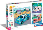 Clementoni Kids Puzzle Super Color Rescue Vehicles 3x48 Pieces