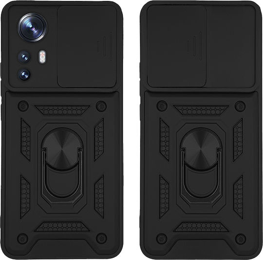 Sonique Back Cover Silicon / Plastic Negru (Xiaomi 12 / 12X)