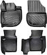 Carro Set of Front and Rear Mats 4pcs Tray Type for Honda HR-V 2021+ Black